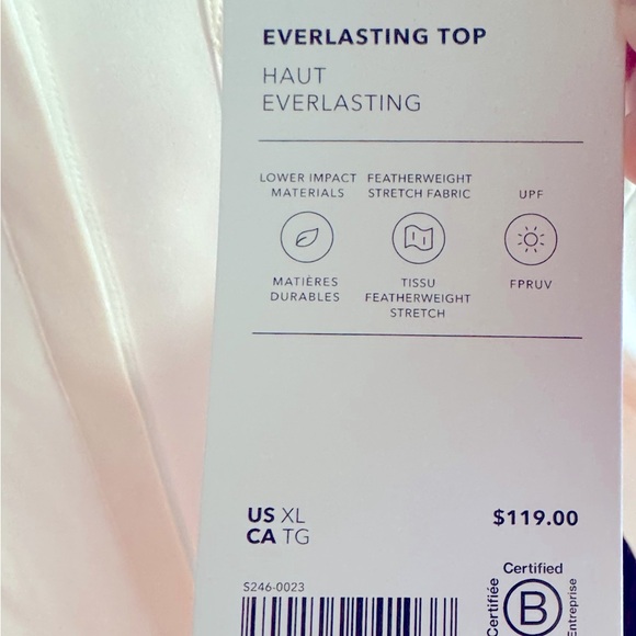 BOGO Athleta NEW LS white shirt. Bundle with black shirt. 2 for $55 - Picture 5 of 5